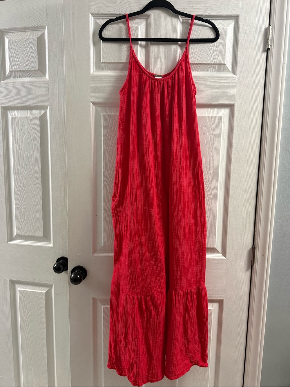 Magaschoni 100% Organic Cotton Gauze Maxi Dress Size Small